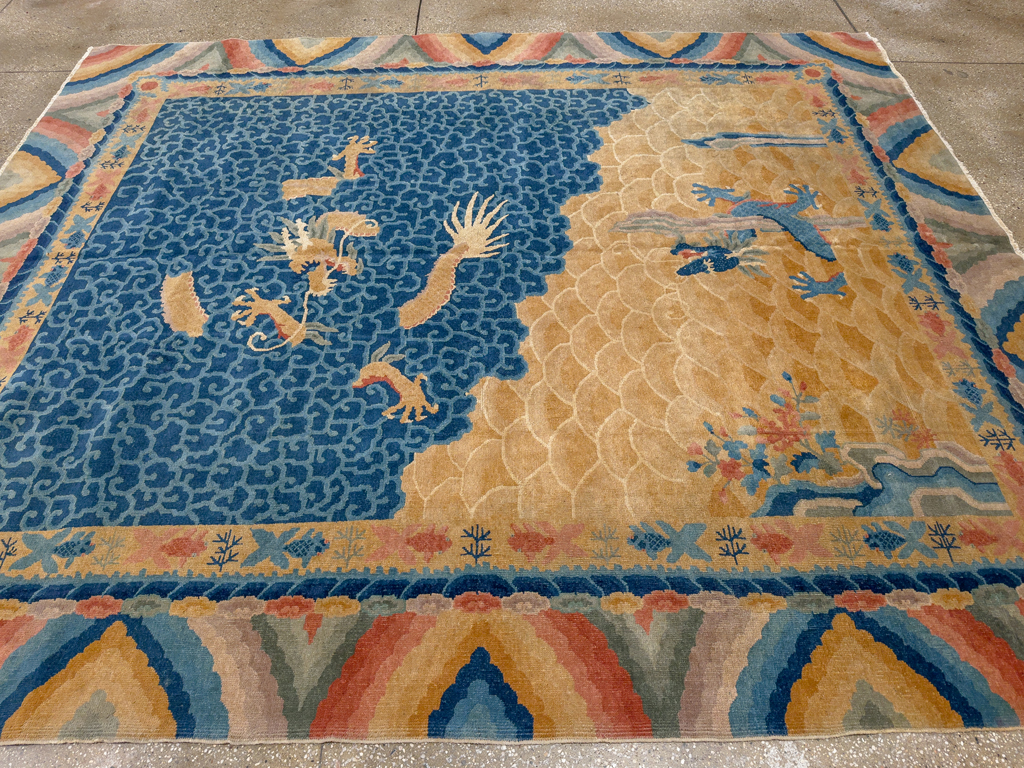 Antique Chinese Peking Room Size Carpet, No.33365 - Gsblank