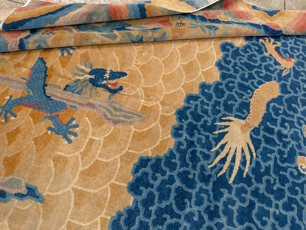 Antique Chinese Peking Room Size Carpet, No.33365 - Gsblank