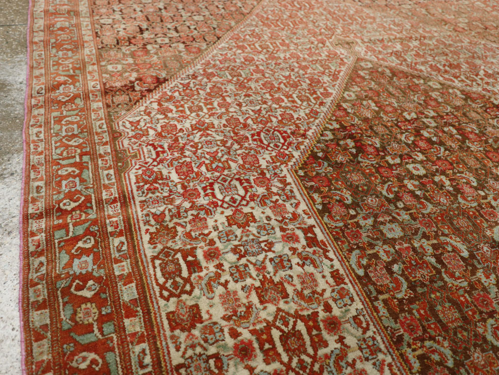 Antique Persian Senneh Accent Rug, No.33366 - Gsblank