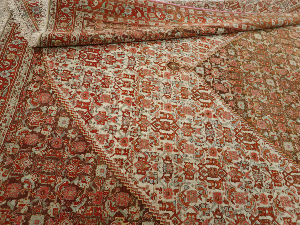 Antique Persian Senneh Accent Rug, No.33366 - Gsblank
