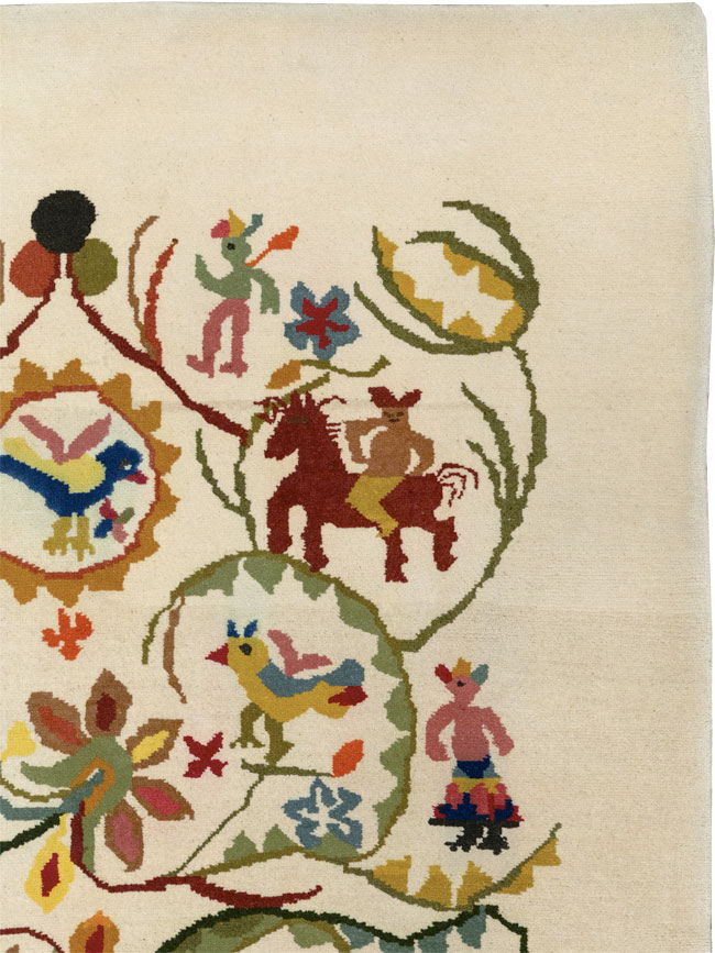 Mid-20th Century Art Deco Carpet By Olga Fisch, No.33367 - Gsblank