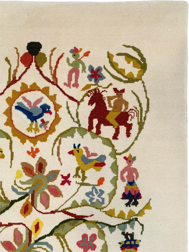 Mid-20th Century Art Deco Carpet By Olga Fisch, No.33367 - Gsblank