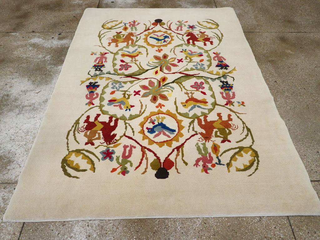 Mid-20th Century Art Deco Carpet By Olga Fisch, No.33367 - Gsblank