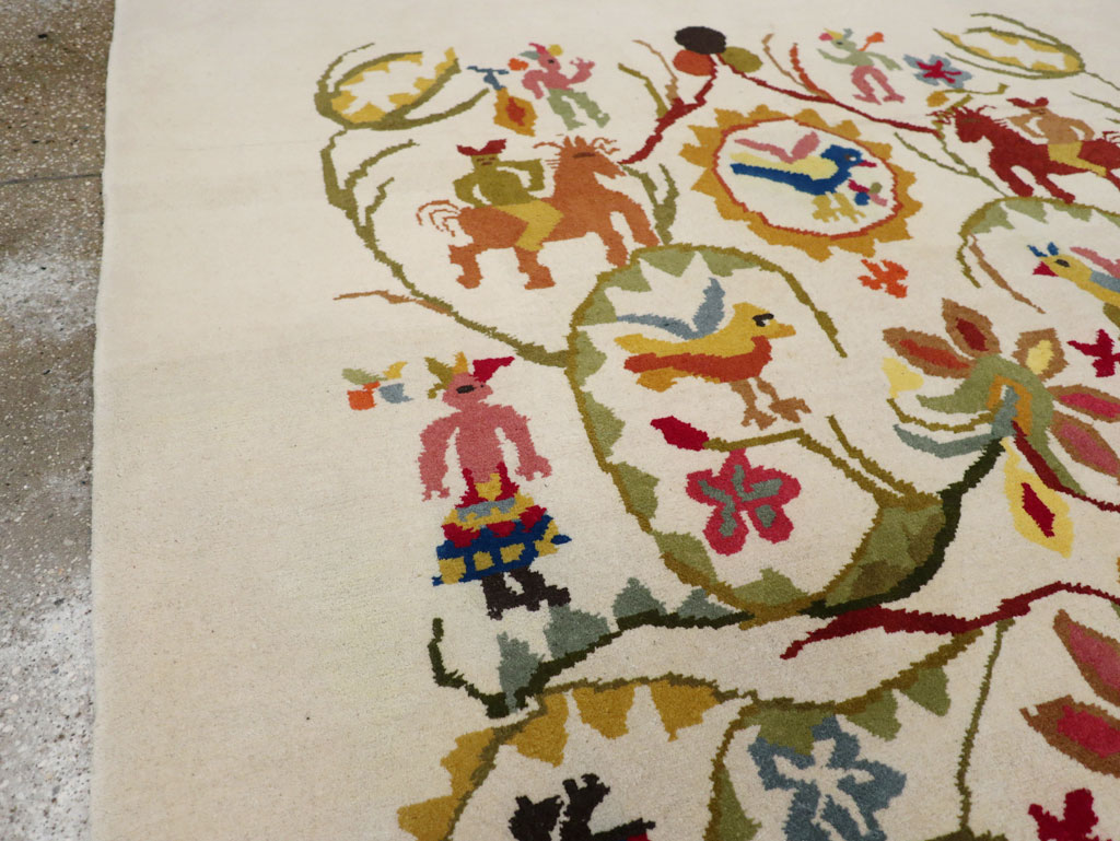 Mid-20th Century Art Deco Carpet By Olga Fisch, No.33367 - Gsblank