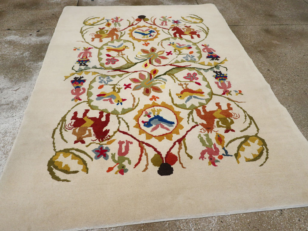 Mid-20th Century Art Deco Carpet By Olga Fisch, No.33367 - Gsblank