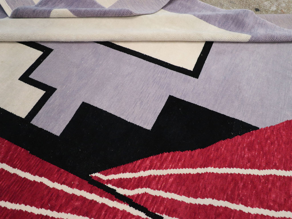 Modern Turkish Art Deco Square Room Size Carpet, No.33368 - Gsblank