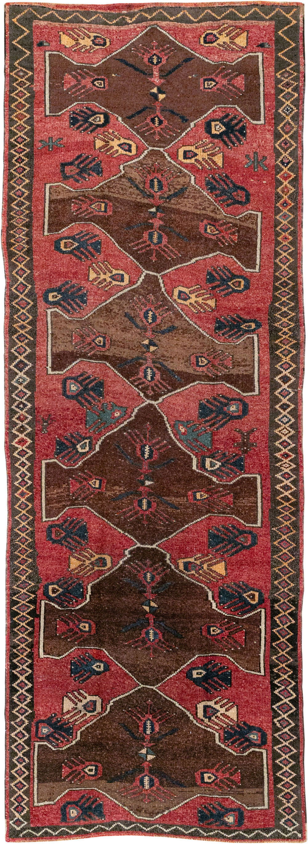 Vintage Turkish Anatolian Wide Gallery Runner, No.33369 - Gsblank