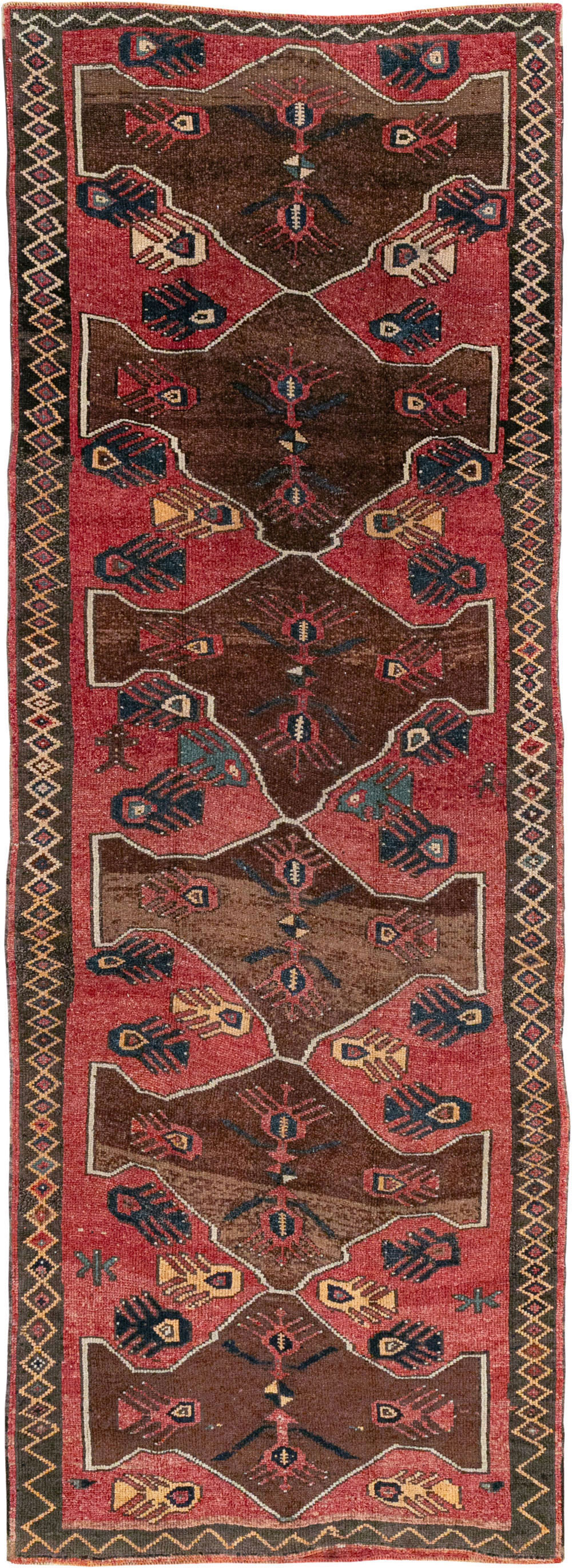 Vintage Turkish Anatolian Wide Gallery Runner, No.33369 - Gsblank