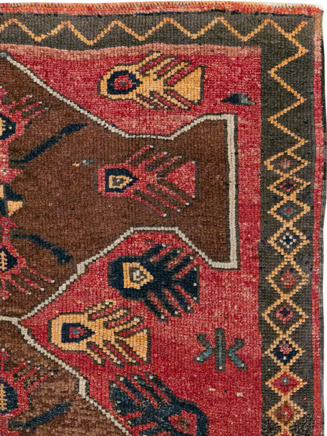 Vintage Turkish Anatolian Wide Gallery Runner, No.33369 - Gsblank