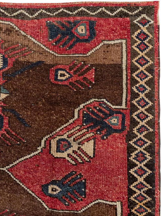 Vintage Turkish Anatolian Wide Gallery Runner, No.33369 - Gsblank