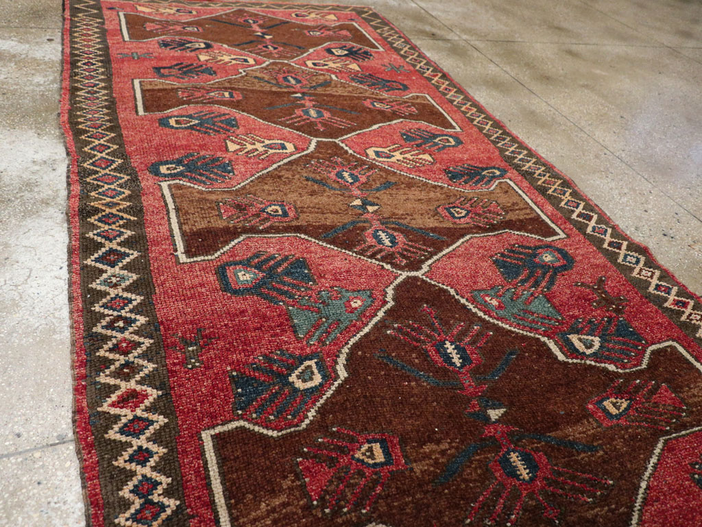 Vintage Turkish Anatolian Wide Gallery Runner, No.33369 - Gsblank