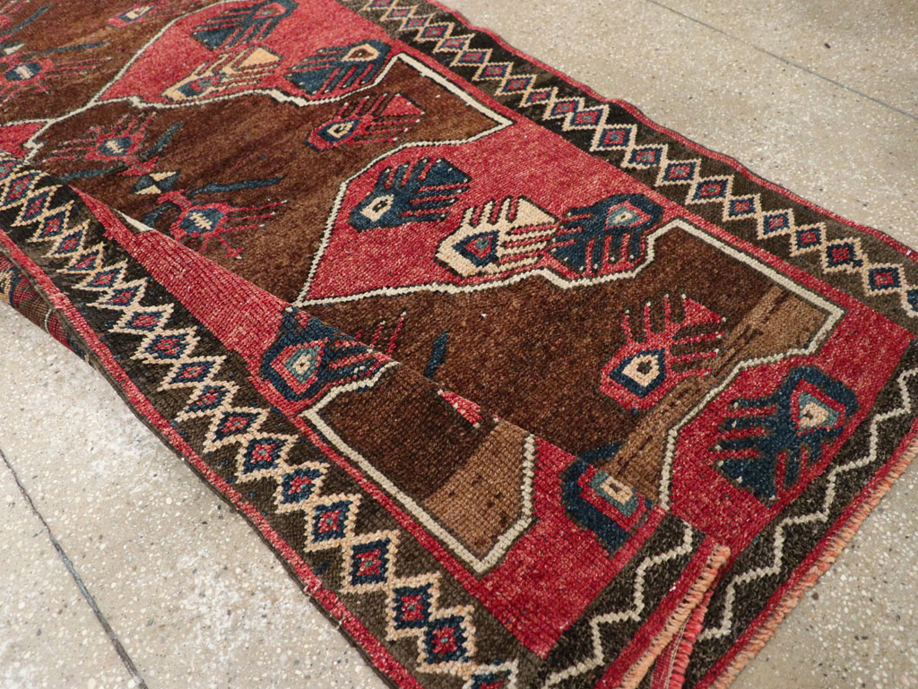 Vintage Turkish Anatolian Wide Gallery Runner, No.33369 - Gsblank