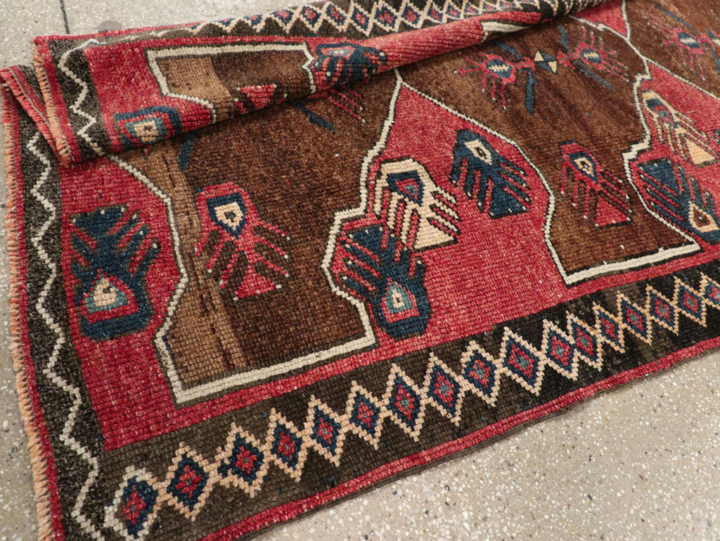 Vintage Turkish Anatolian Wide Gallery Runner, No.33369 - Gsblank