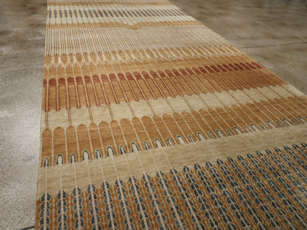 Modern Tibetan Long and Narrow Carpet, No.33382 - Gsblank