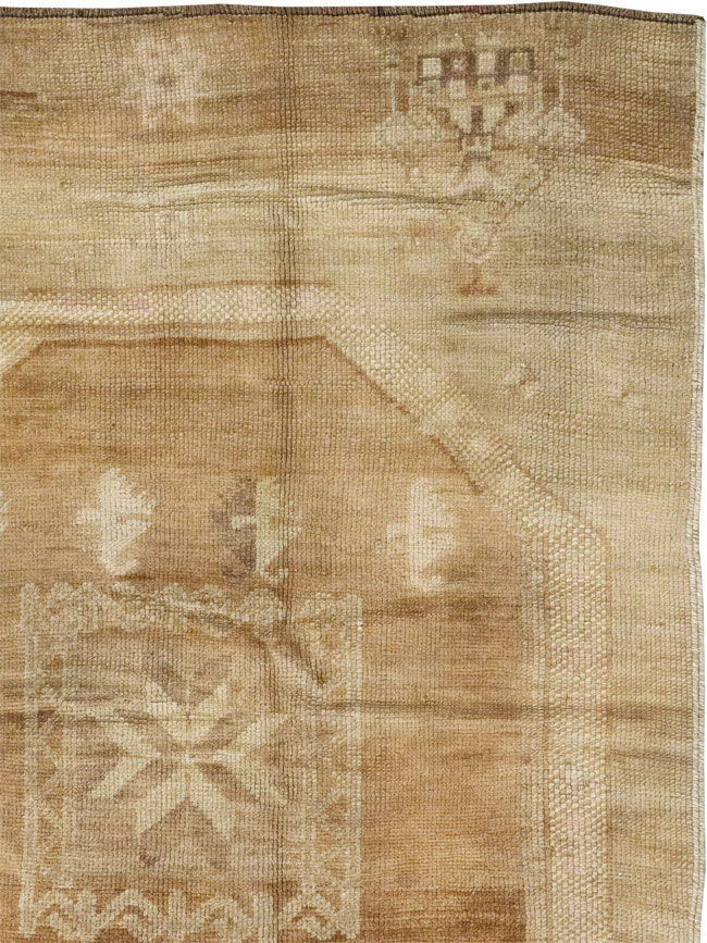 Vintage Turkish Anatolian Wide Gallery Runner, No.33387 - Gsblank