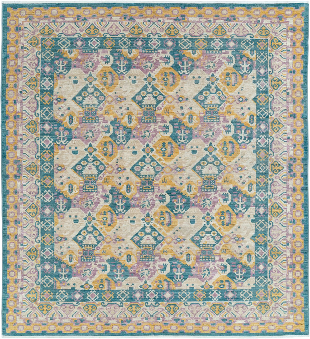 Modern East Turkestan Khotan Room Size Carpet, No.33391 - Gsblank