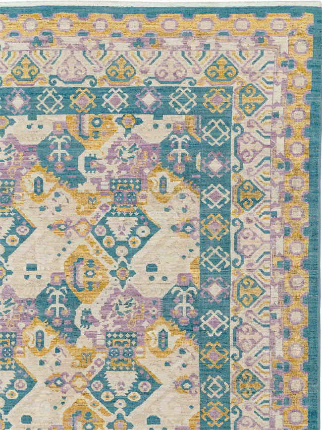 Modern East Turkestan Khotan Room Size Carpet, No.33391 - Gsblank