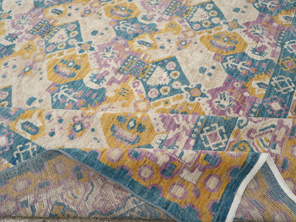 Modern East Turkestan Khotan Room Size Carpet, No.33391 - Gsblank