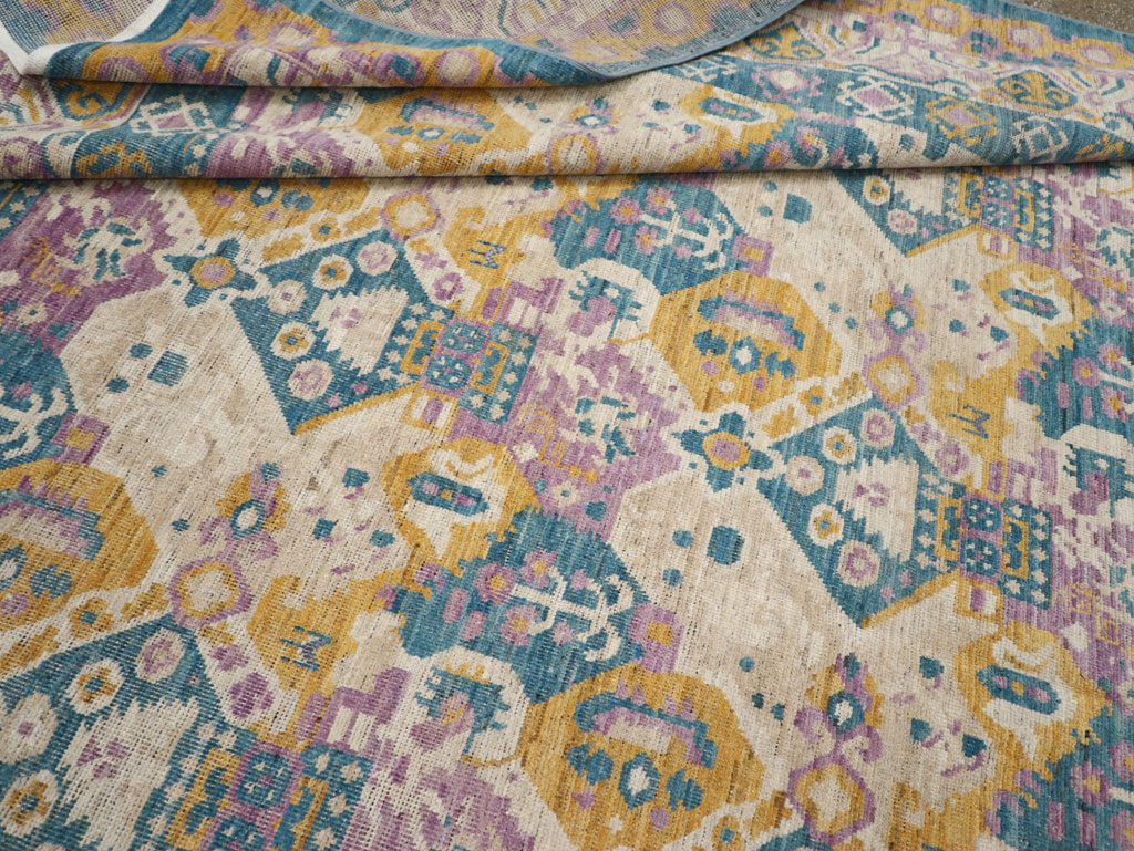 Modern East Turkestan Khotan Room Size Carpet, No.33391 - Gsblank