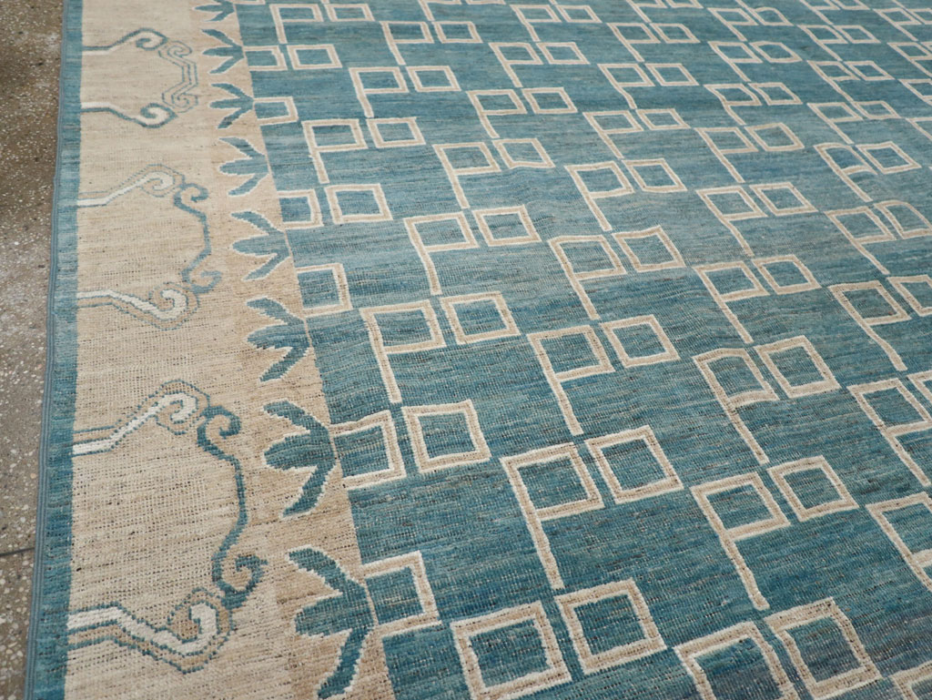 Modern East Turkestan Khotan Square Room Size Carpet, No.33393 - Gsblank