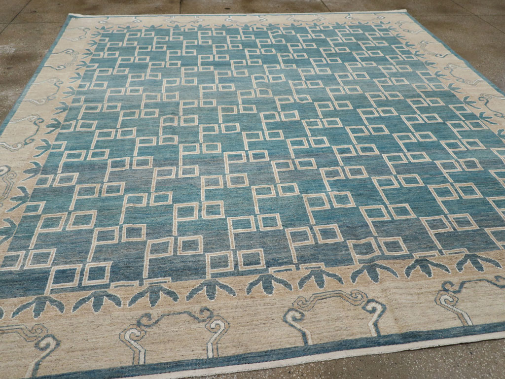 Modern East Turkestan Khotan Square Room Size Carpet, No.33393 - Gsblank
