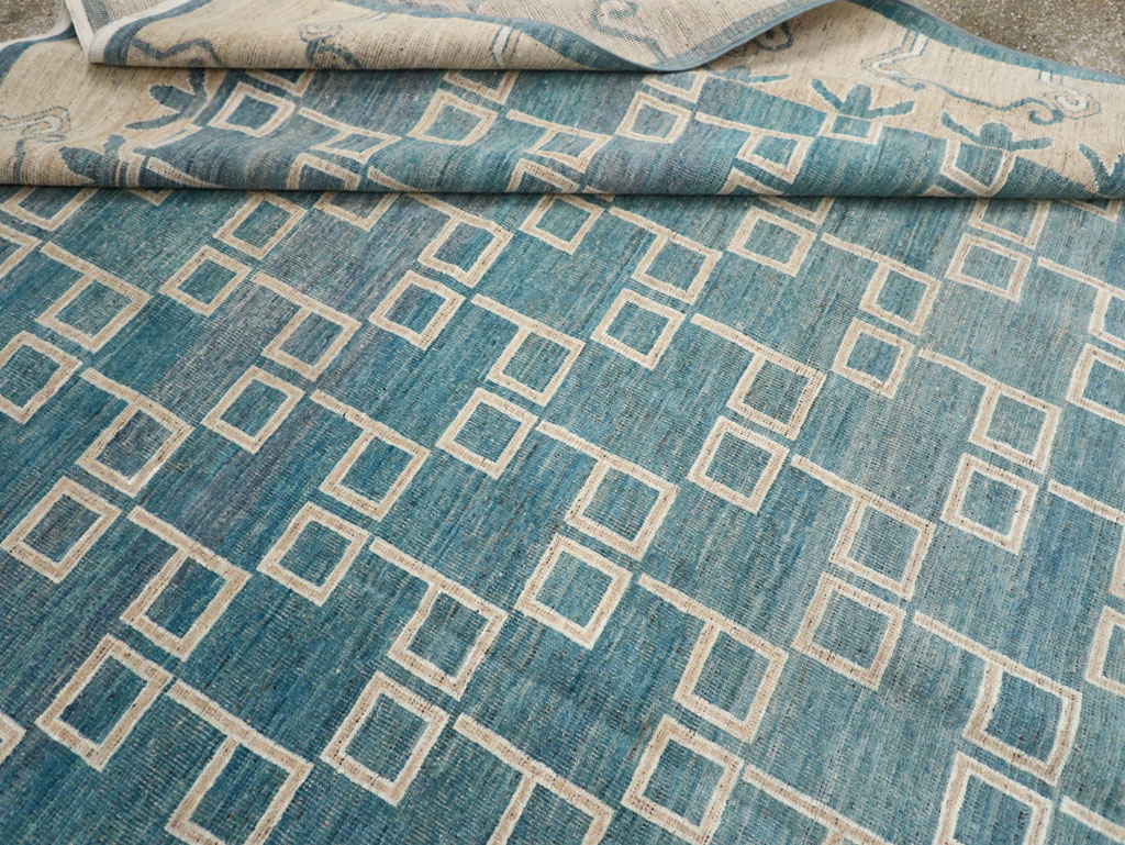 Modern East Turkestan Khotan Square Room Size Carpet, No.33393 - Gsblank