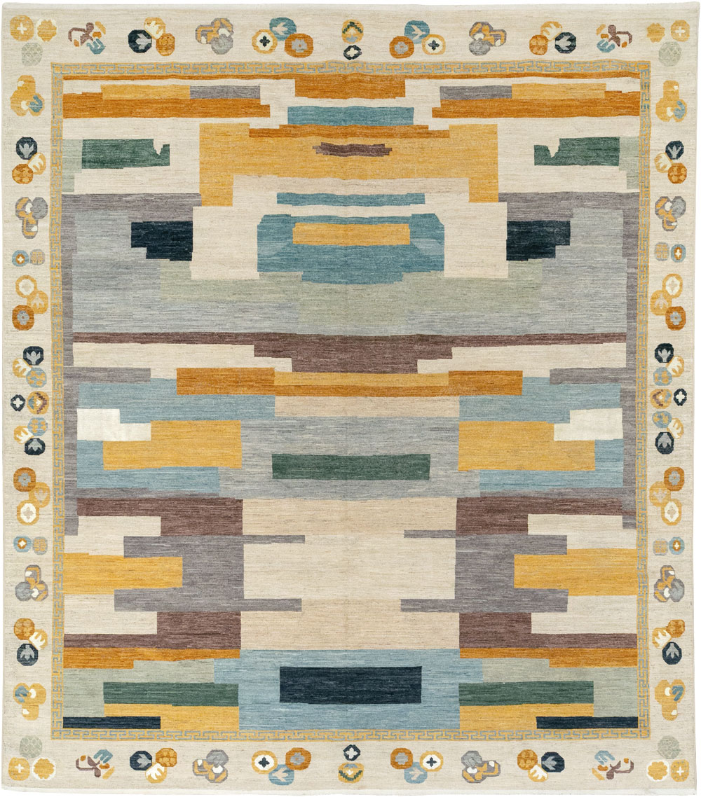 Modern East Turkestan Khotan Large Room Size Carpet, No.33395 - Gsblank