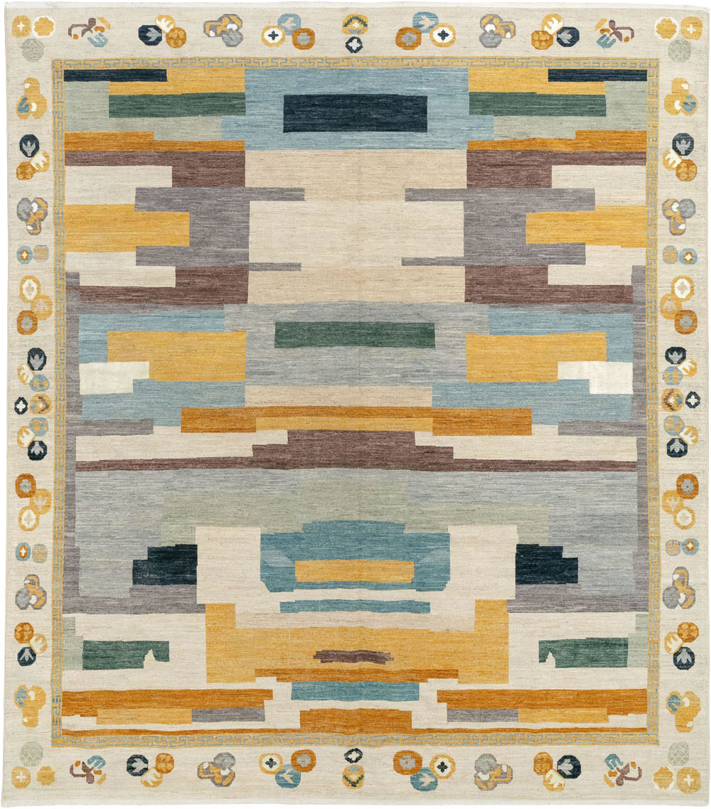 Modern East Turkestan Khotan Large Room Size Carpet, No.33395 - Gsblank