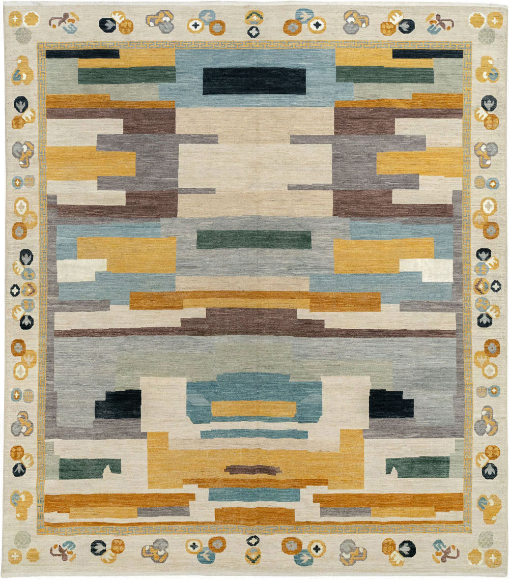 Modern East Turkestan Khotan Large Room Size Carpet, No.33395 - Gsblank