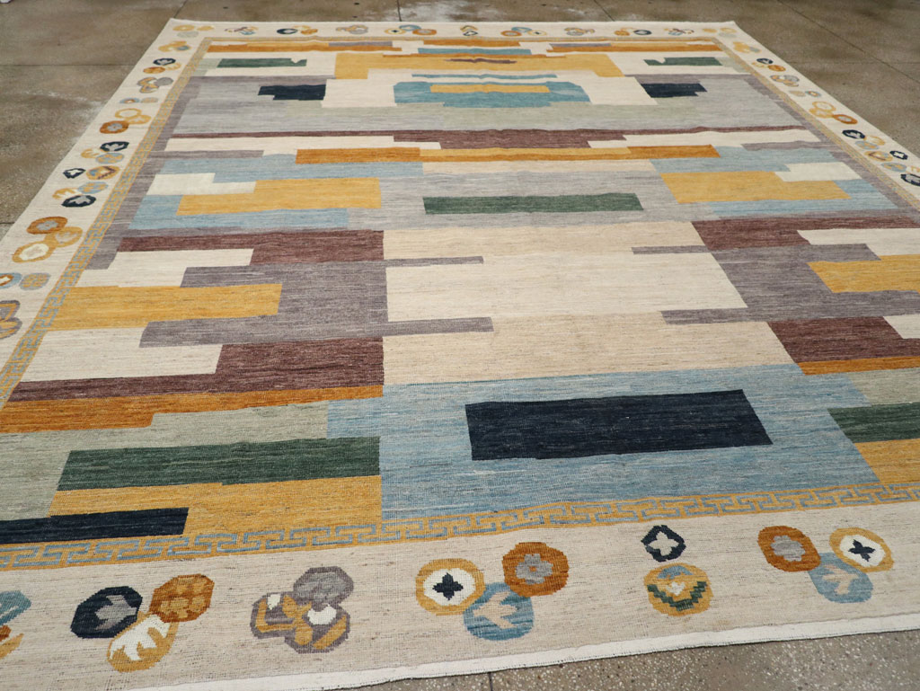 Modern East Turkestan Khotan Large Room Size Carpet, No.33395 - Gsblank