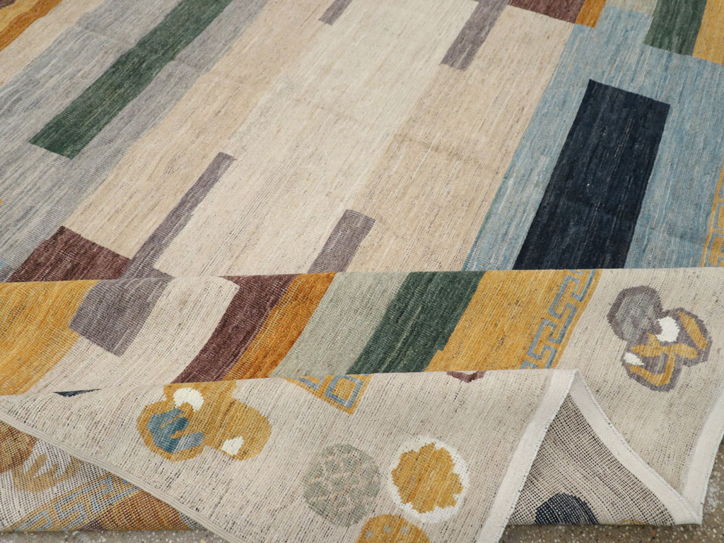 Modern East Turkestan Khotan Large Room Size Carpet, No.33395 - Gsblank