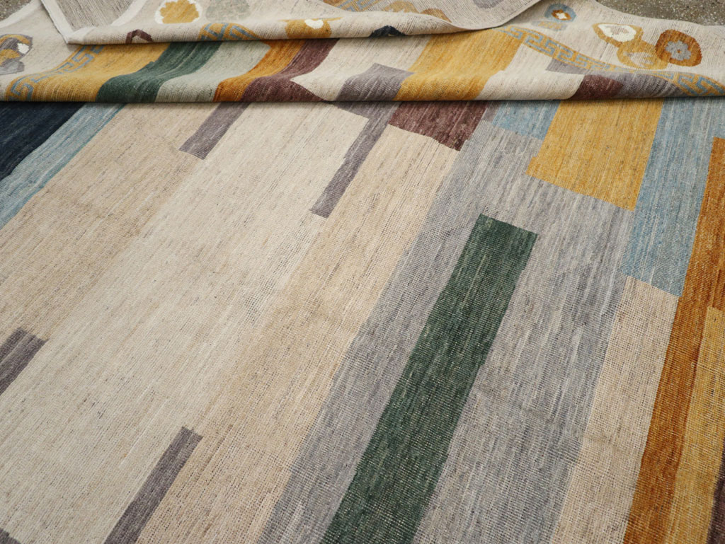 Modern East Turkestan Khotan Large Room Size Carpet, No.33395 - Gsblank