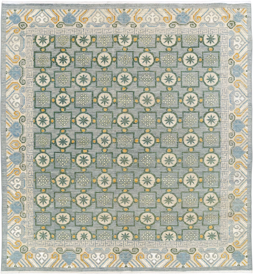 Modern East Turkestan Khotan Room Size Carpet, No.33397 - Gsblank