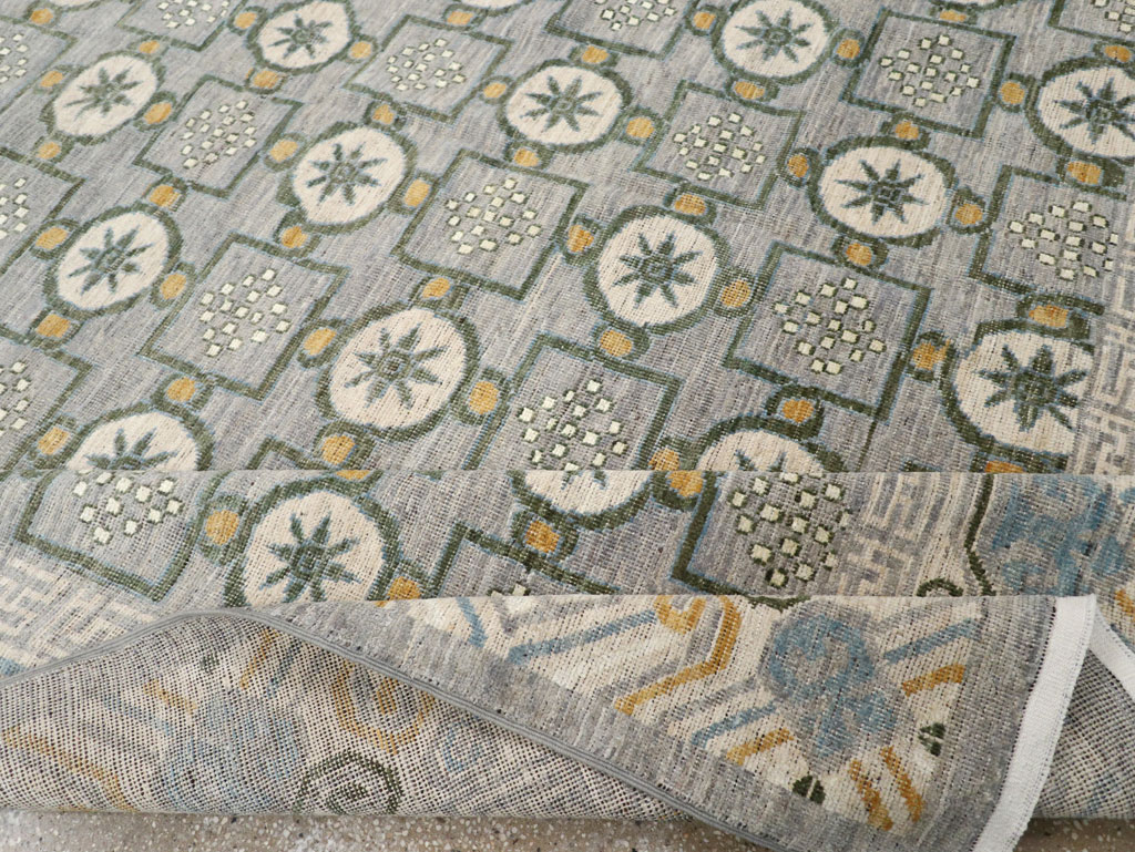 Modern East Turkestan Khotan Room Size Carpet, No.33397 - Gsblank