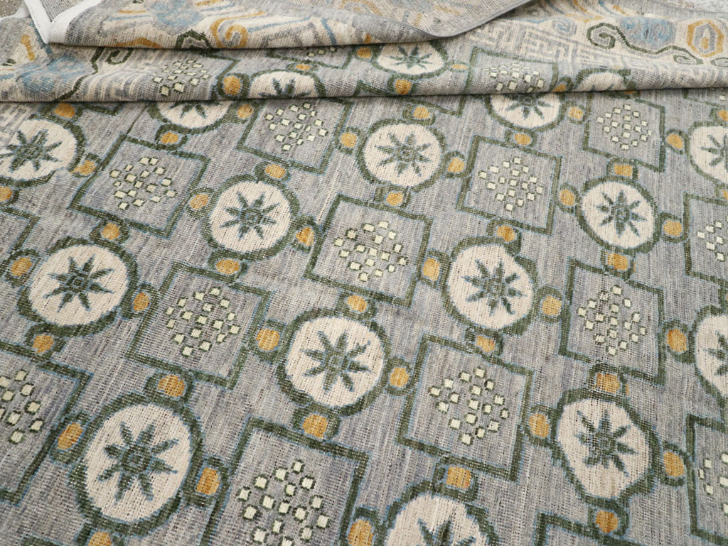 Modern East Turkestan Khotan Room Size Carpet, No.33397 - Gsblank