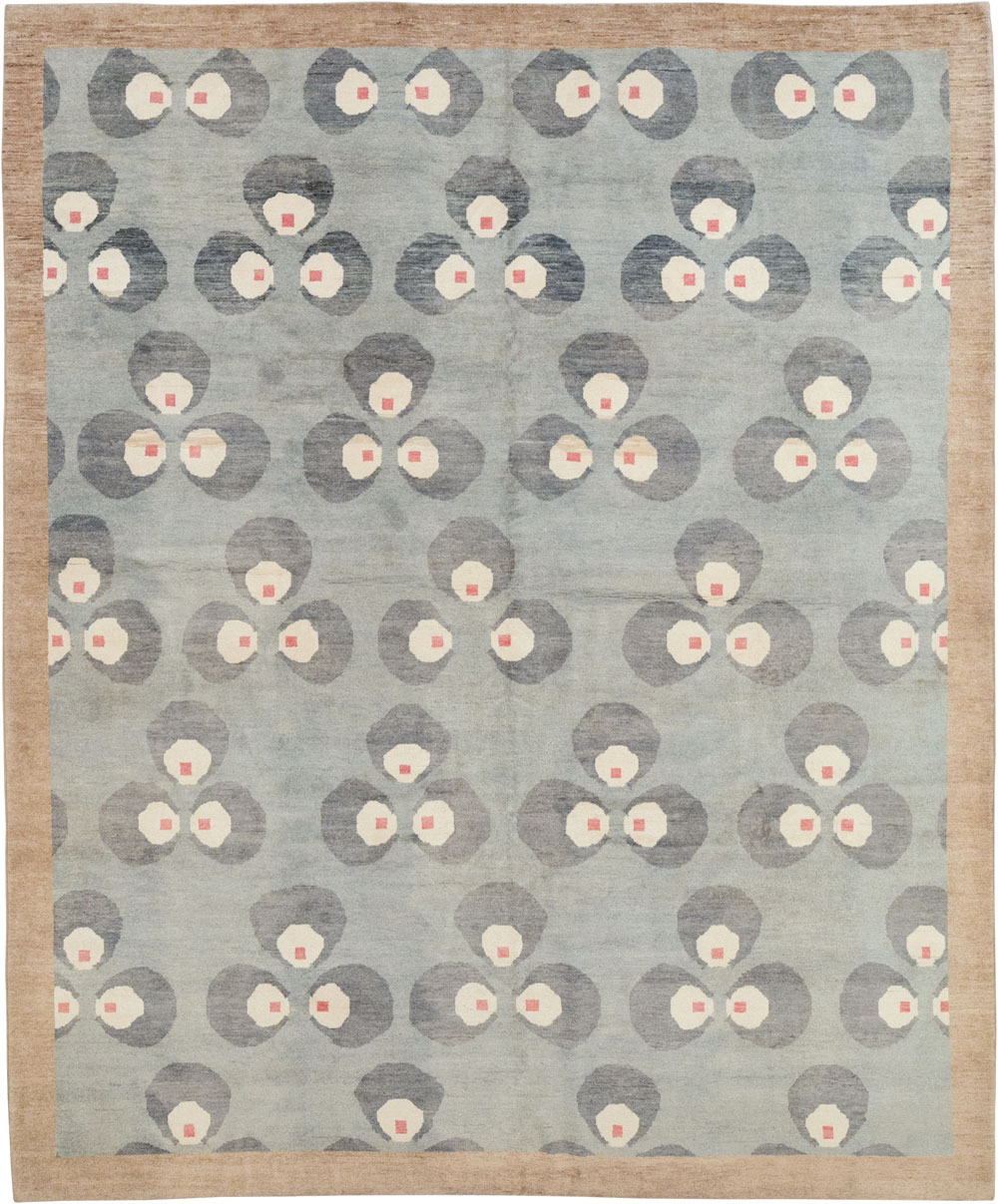 Modern East Turkestan Art Deco Room Size Carpet, No.33401 - Gsblank