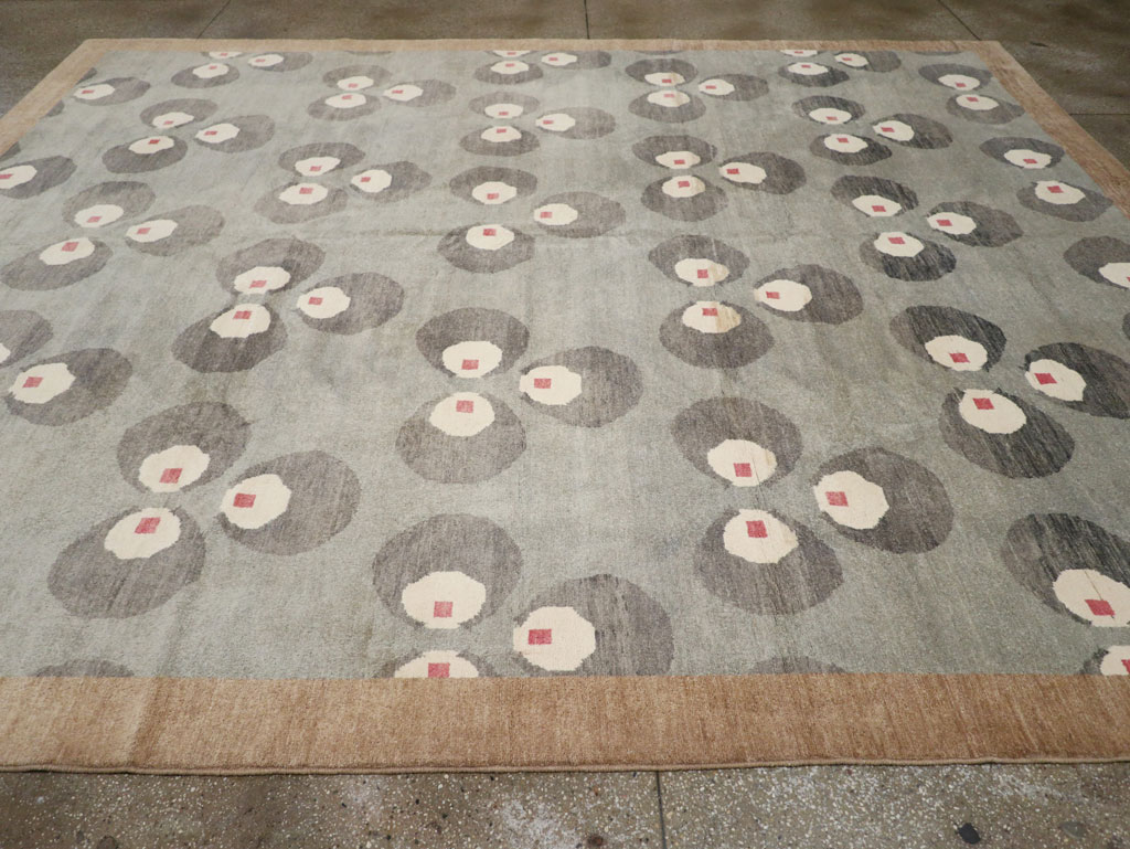 Modern East Turkestan Art Deco Room Size Carpet, No.33401 - Gsblank