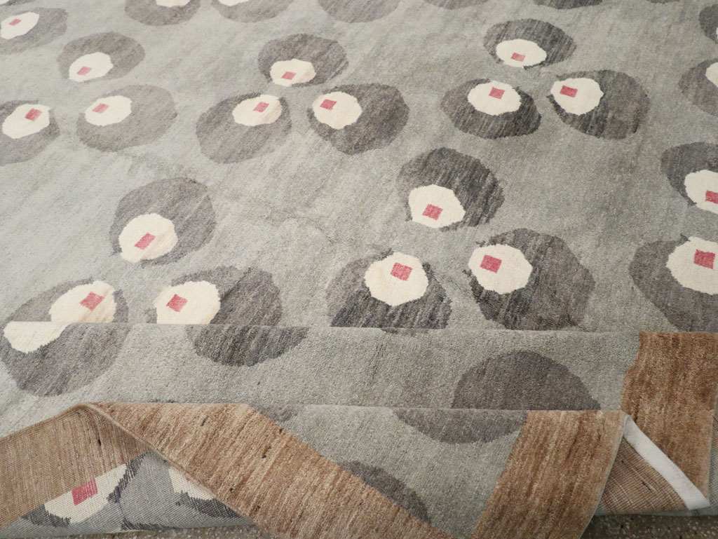 Modern East Turkestan Art Deco Room Size Carpet, No.33401 - Gsblank