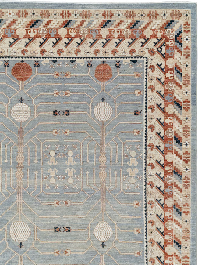 Modern East Turkestan Khotan Large Room Size Carpet, No.33402 - Gsblank