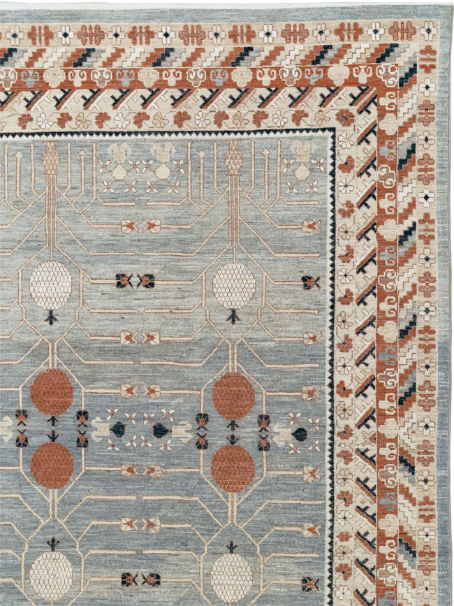 Modern East Turkestan Khotan Large Room Size Carpet, No.33402 - Gsblank