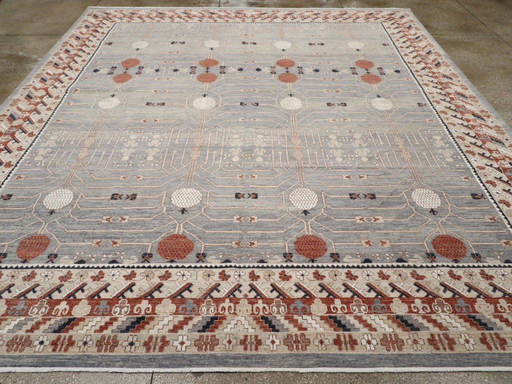 Modern East Turkestan Khotan Large Room Size Carpet, No.33402 - Gsblank