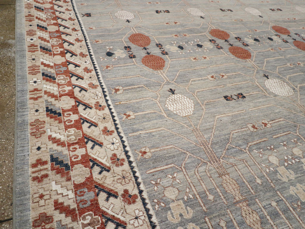 Modern East Turkestan Khotan Large Room Size Carpet, No.33402 - Gsblank