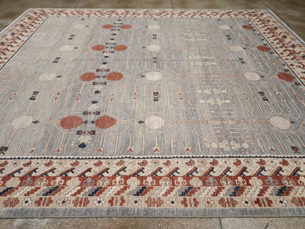 Modern East Turkestan Khotan Large Room Size Carpet, No.33402 - Gsblank
