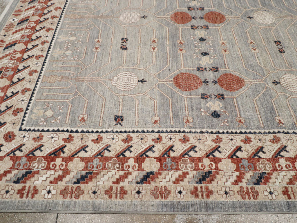 Modern East Turkestan Khotan Large Room Size Carpet, No.33402 - Gsblank