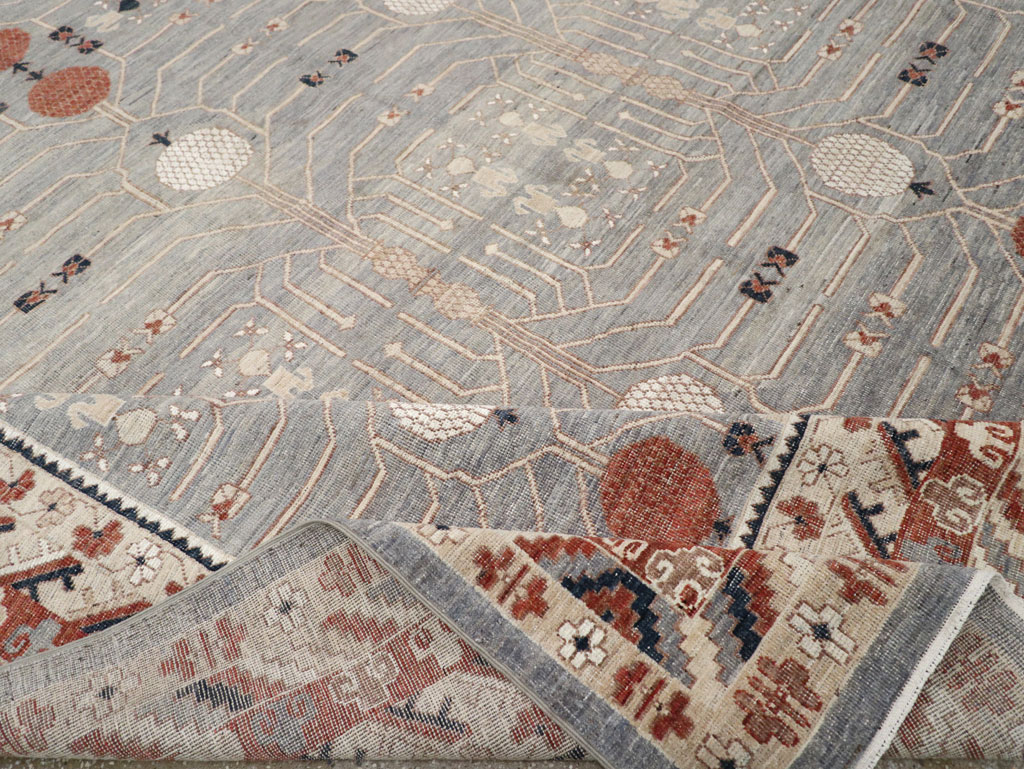 Modern East Turkestan Khotan Large Room Size Carpet, No.33402 - Gsblank