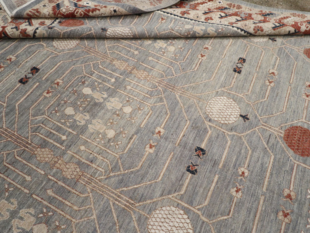 Modern East Turkestan Khotan Large Room Size Carpet, No.33402 - Gsblank