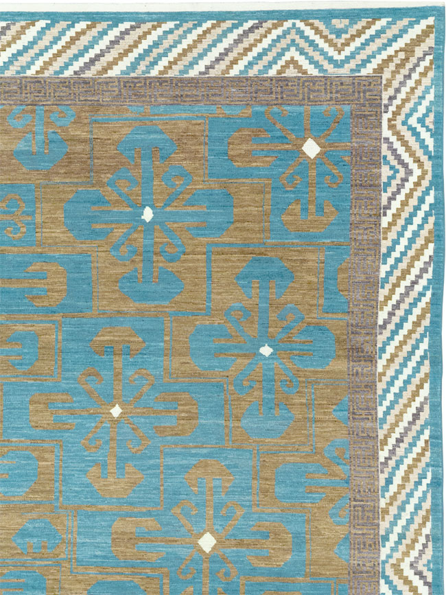 Modern East Turkestan Khotan Large Room Size Carpet, No.33403 - Gsblank