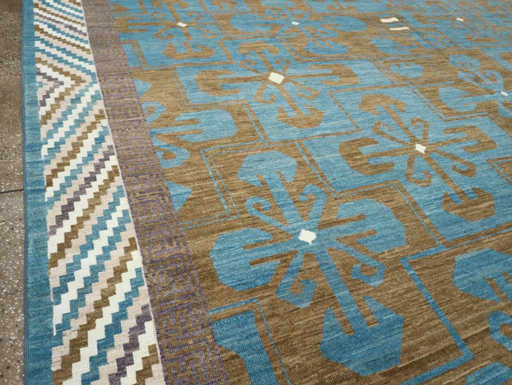 Modern East Turkestan Khotan Large Room Size Carpet, No.33403 - Gsblank
