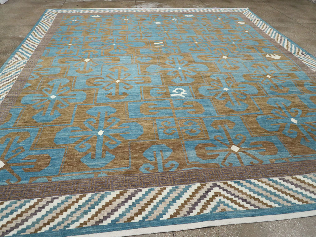 Modern East Turkestan Khotan Large Room Size Carpet, No.33403 - Gsblank