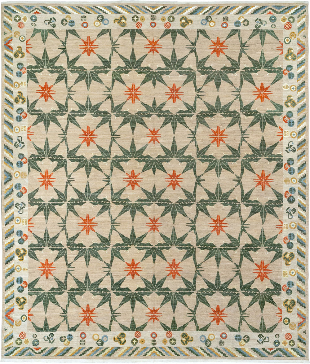 Modern East Turkestan Khotan Large Room Size Carpet, No.33404 - Gsblank